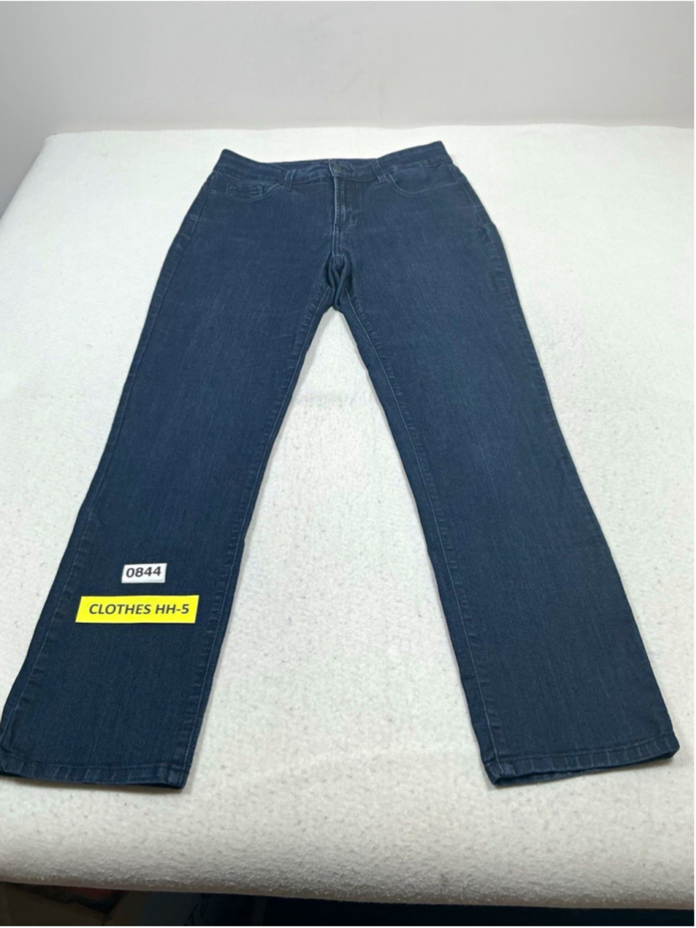 NYDJ Women’s Skinny Stretch Blue Denim Jeans Size 10 5-Pocket Zip Button